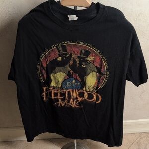 Gildan Black Fleetwood Mac Band Cotton Tee